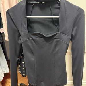 Free people Black Women's Structured bodysuit